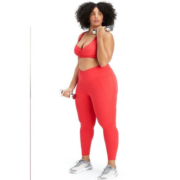 Fabletics Oasis PureLuxe Crossover Leggings & Sports Bra Set Size XXL - Picture 1 of 16